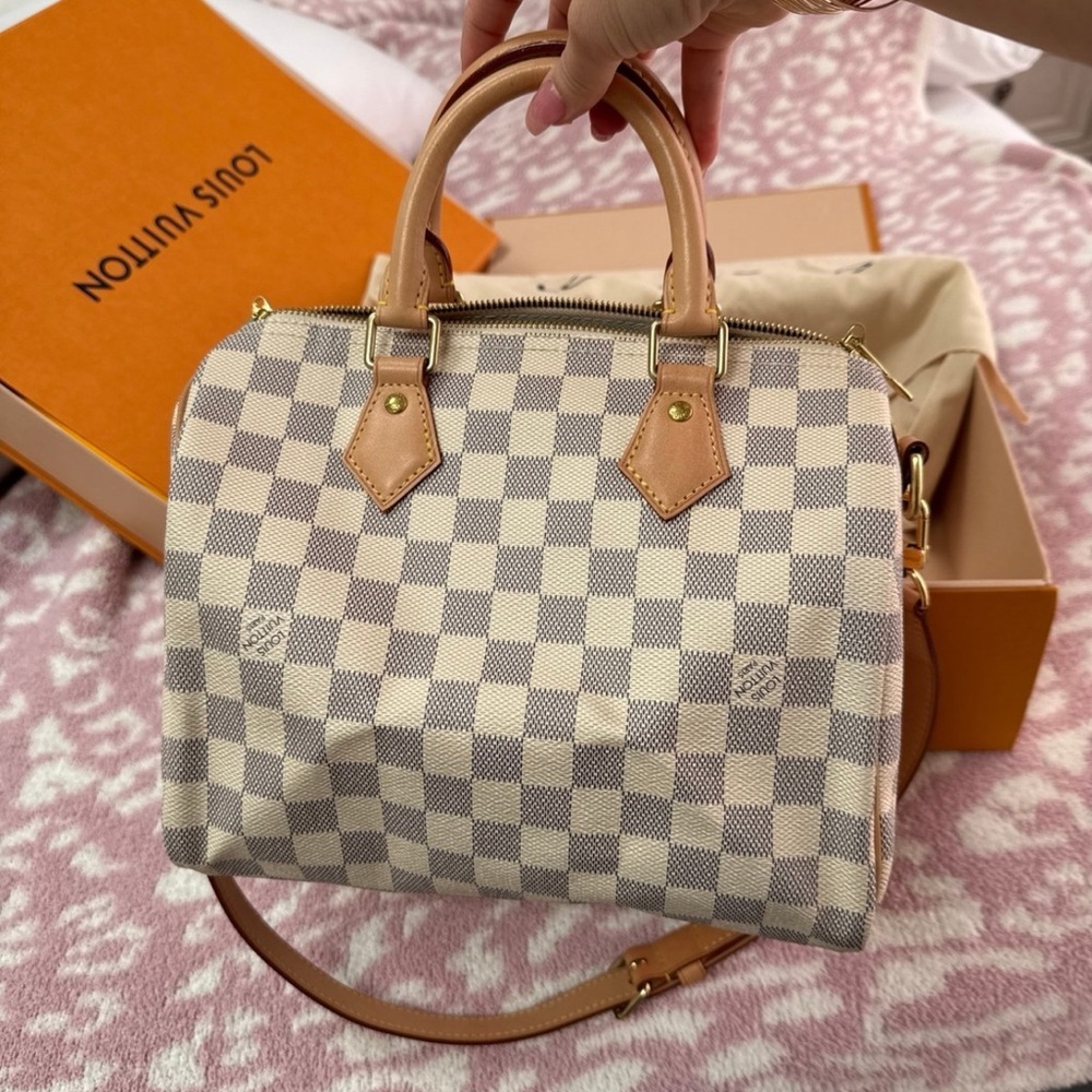 ❌ TRADED ❌ Louis Vuitton Speedy B 25 Damier Azur